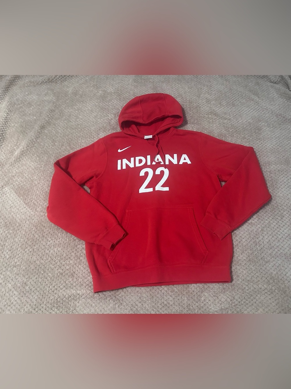 Nike Indiana Fever Red Caitlyn Clark Pullover Hoodie